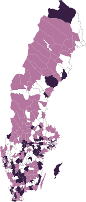 Kommuner som har anställd med specifikt ansvar för stöd till brottsoffer