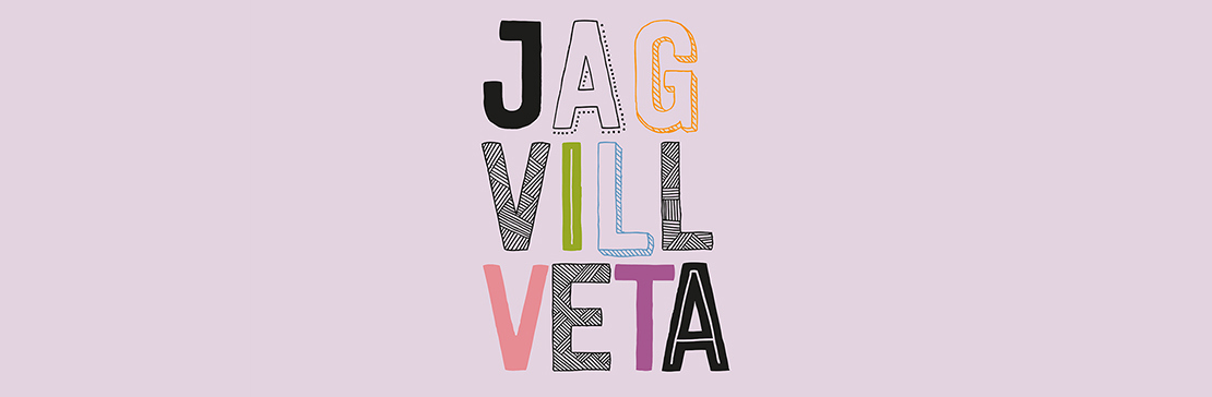 Illustration av Jag vill vetas logotyp.