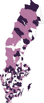 Kommuner som erbjuder riktat stöd till alla brottsoffer oavsett brott